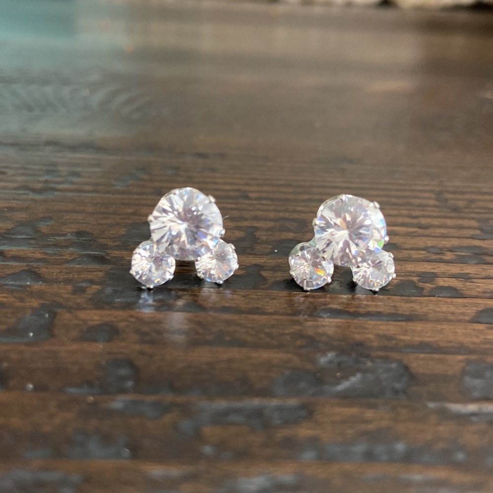 Cubic Zirconia Stud Earrings